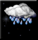 Moderate drizzle, Partly cloudy